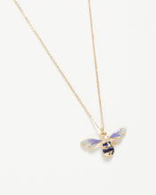 Load image into Gallery viewer, Enamel Long Bee Necklace
