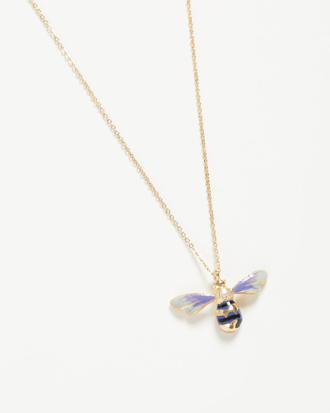 Enamel Long Bee Necklace