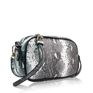 Snakeskin Crossbody Bag Pink