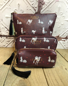 Large Cosmetic Bag Winter Animals