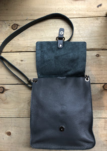 Italian Leather Bag Grey