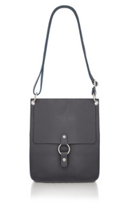 Italian Leather Bag Grey