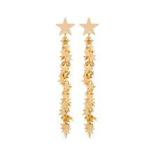 Load image into Gallery viewer, Gold Star Drop Earrings
