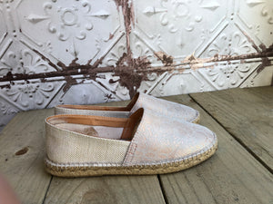 Snakeskin Leather And Canvas Espadrilles