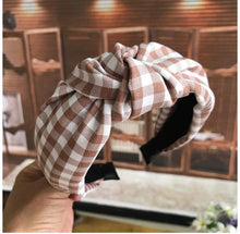 Load image into Gallery viewer, Gingham Knot Headbands
