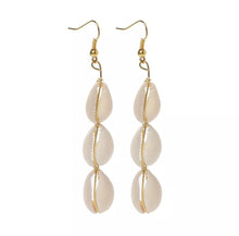 Load image into Gallery viewer, Cowrie Boho Earrings
