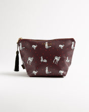 Load image into Gallery viewer, Large Cosmetic Bag Winter Animals
