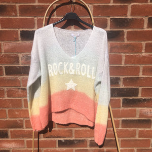 Ombré Knitted Rock & Roll Jumper