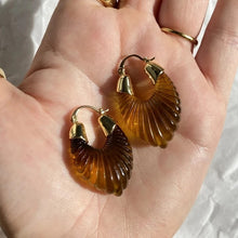 Load image into Gallery viewer, Resin Brown Earrings
