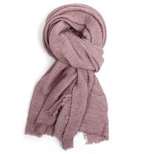 Load image into Gallery viewer, Sasha Plain Scarf Winter Rose
