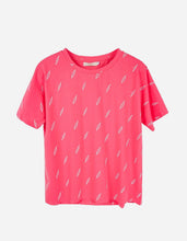 Load image into Gallery viewer, Lightning Bolt Print T-Shirt Raspberry
