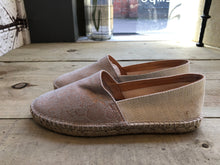 Load image into Gallery viewer, Snakeskin Leather And Canvas Espadrilles
