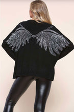 Load image into Gallery viewer, Wings Embellished Jumper Black
