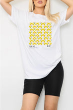 Load image into Gallery viewer, Yellow Floral Graphic Print Oversized T-Shirt
