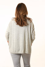 Load image into Gallery viewer, Light Grey Plain Cashmere And Wool Blend Cardigan
