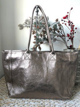 Load image into Gallery viewer, Bronze Italian Leather Shopper Tote
