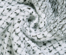 Load image into Gallery viewer, Grey/White Textured Blanket Scarf
