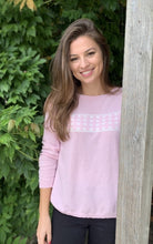 Load image into Gallery viewer, Pink/White Stars Cashmere Blend Jumper
