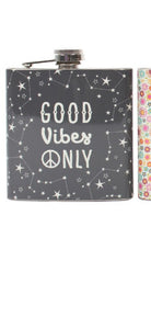 Good Vibes Hip Flask