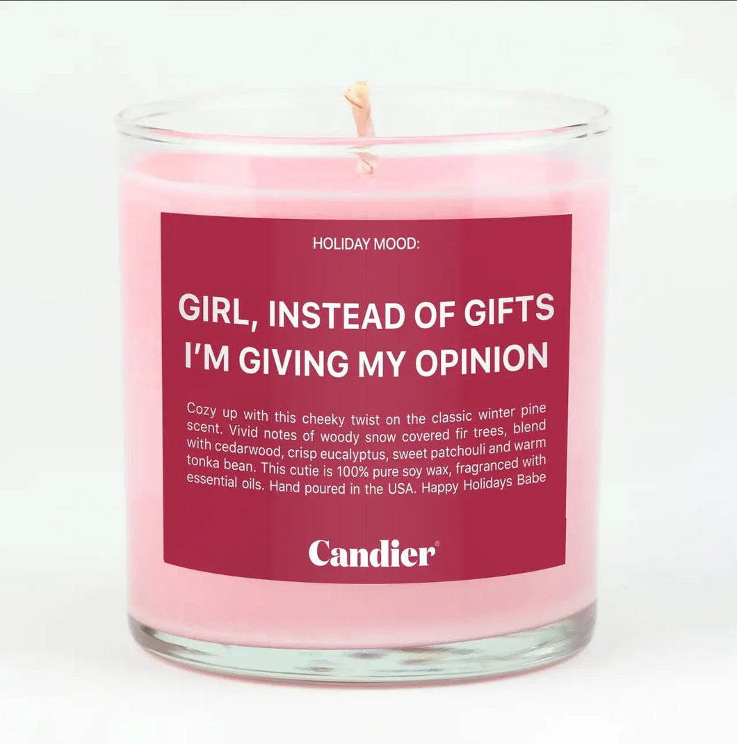 No Gifts Candle