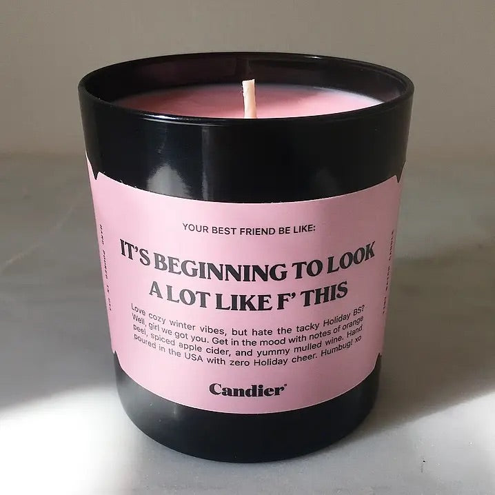 F This Christmas Candle