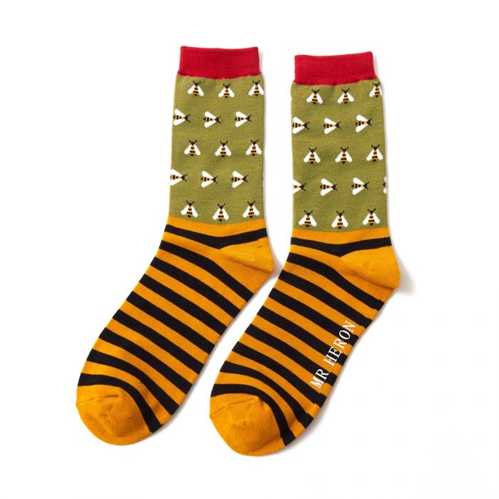 Mr Heron Bees Socks