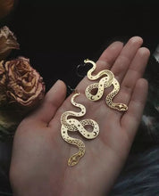 Load image into Gallery viewer, Serpent Gold Earrings
