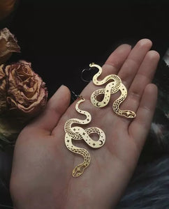 Serpent Gold Earrings