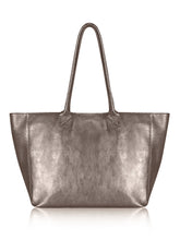 Load image into Gallery viewer, Bronze Italian Leather Shopper Tote
