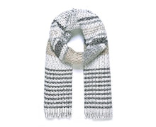 Load image into Gallery viewer, Grey/White Textured Blanket Scarf
