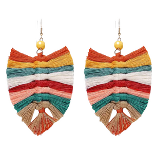 Macramé Boho Earrings (various colours)