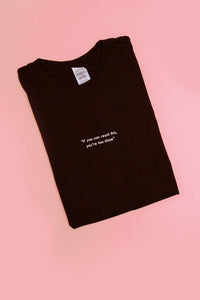 #staysafe slogan t-shirt black