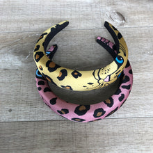 Load image into Gallery viewer, Raised Leopard Print Headbands (lilac, mustard, black, white)
