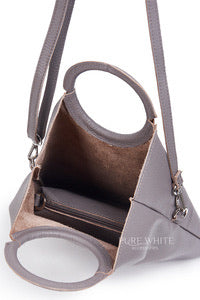 Round Handle 3-in-1 Italian Leather Bag