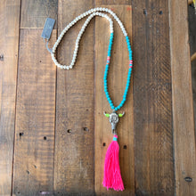 Load image into Gallery viewer, Long Beaded Tassel Necklace
