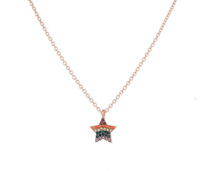 Rainbow Star Necklace