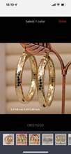 Load image into Gallery viewer, Textured Golden Hoops
