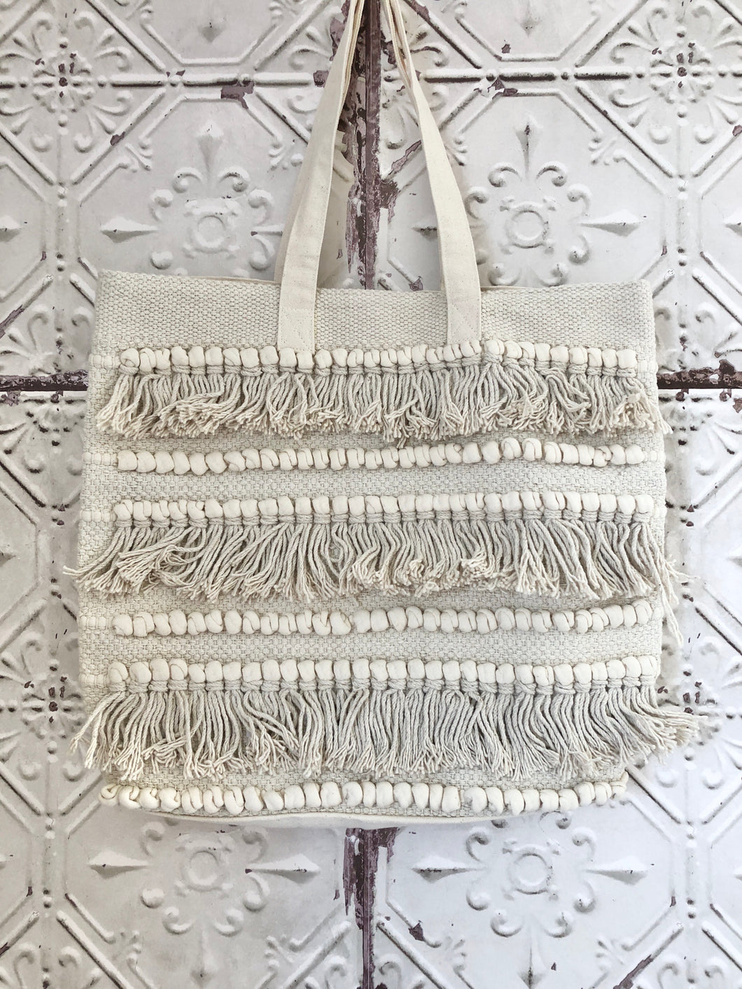 Fringe Canvas Shopper