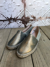 Load image into Gallery viewer, Khaki And Gold Espadrilles
