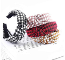Load image into Gallery viewer, Gingham Knot Headbands
