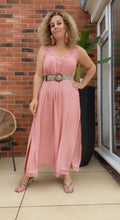 Load image into Gallery viewer, Lace Trim Cami Dress Salmon
