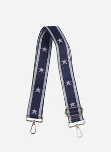 Navy/Silver Stars Bag Strap