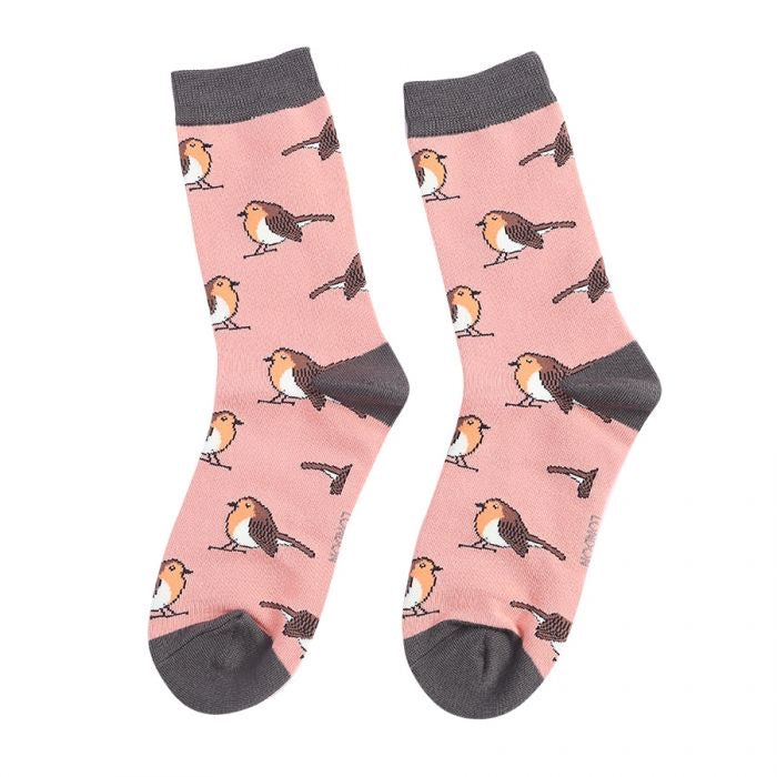 Robin Bamboo Socks Peach