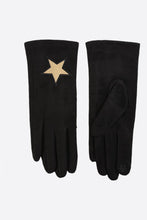 Load image into Gallery viewer, Dark Grey Gloves With Gold Star
