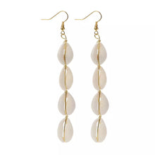 Load image into Gallery viewer, Cowrie Boho Earrings
