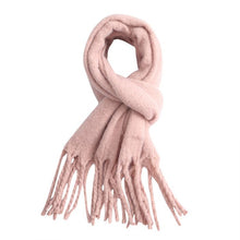 Load image into Gallery viewer, Chunky Plain Scarf Dusty Pink
